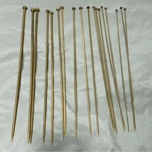 14 Inch Single Point Bamboo Knitting Only 18pcs